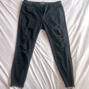 Women’s Black Abercrombie & Fitch Ripped Jeggings Size 28/6s